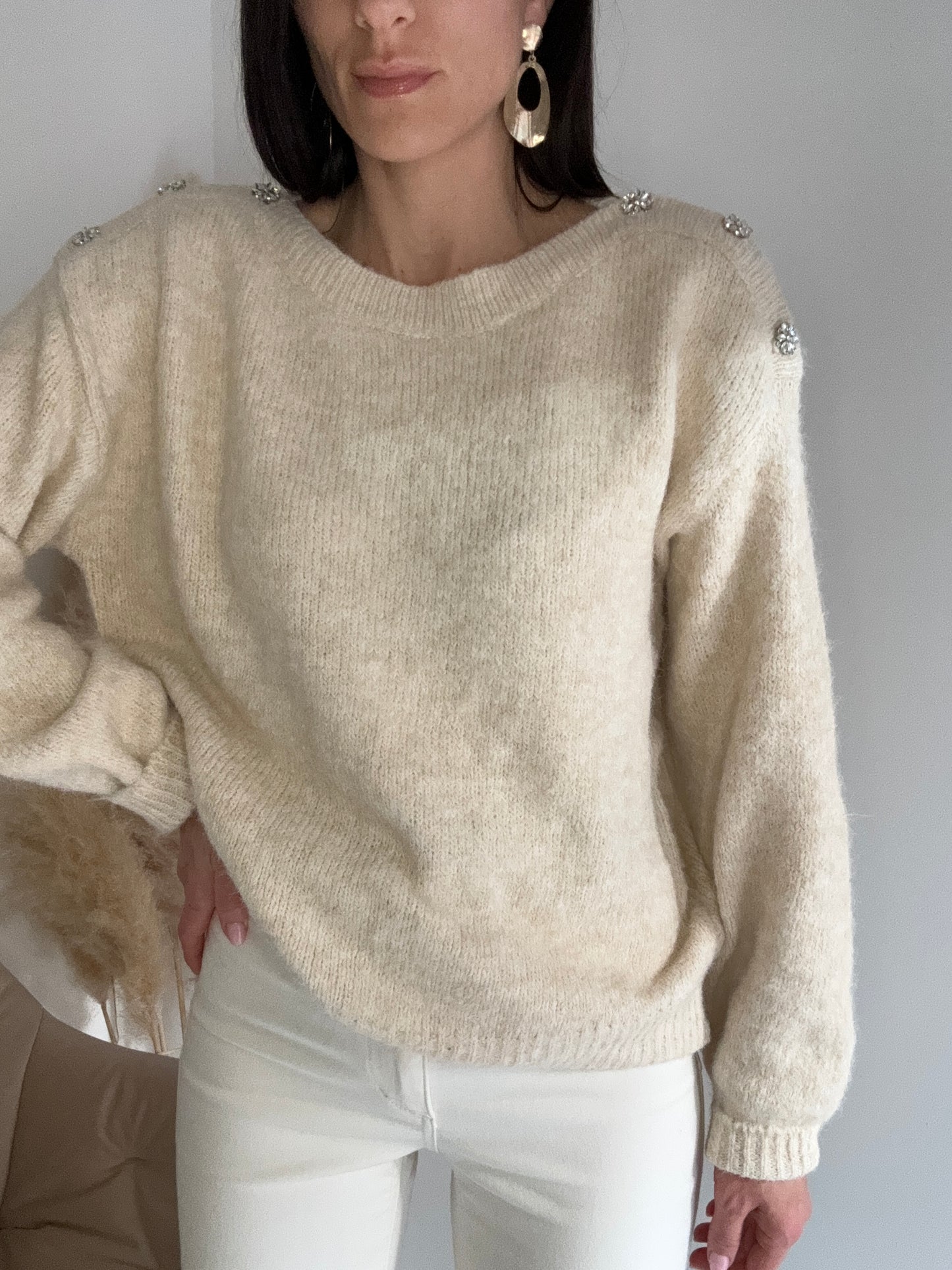 MAGLIONE AMABEL BEIGE