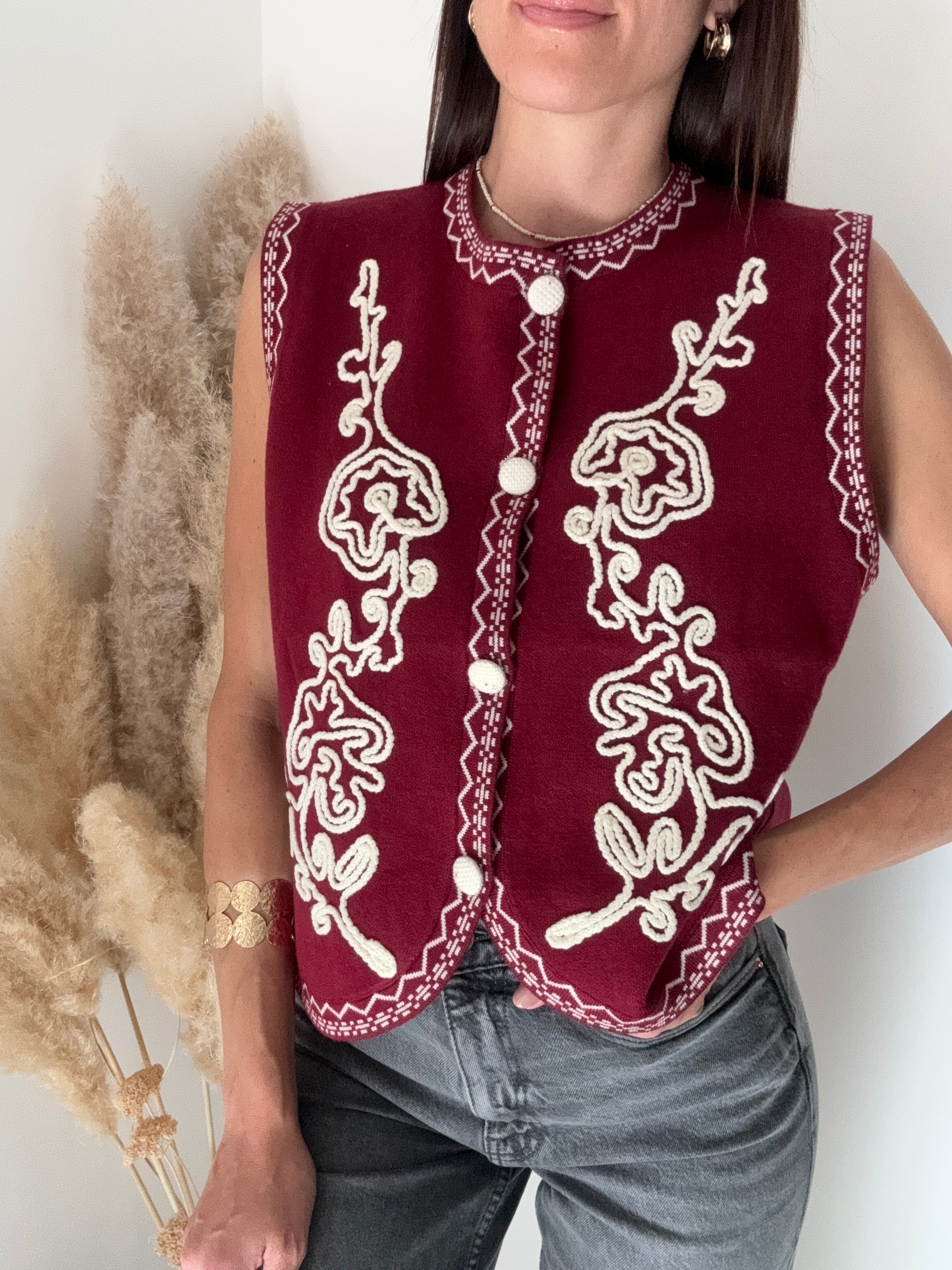 GILET RICAMATO BOHO