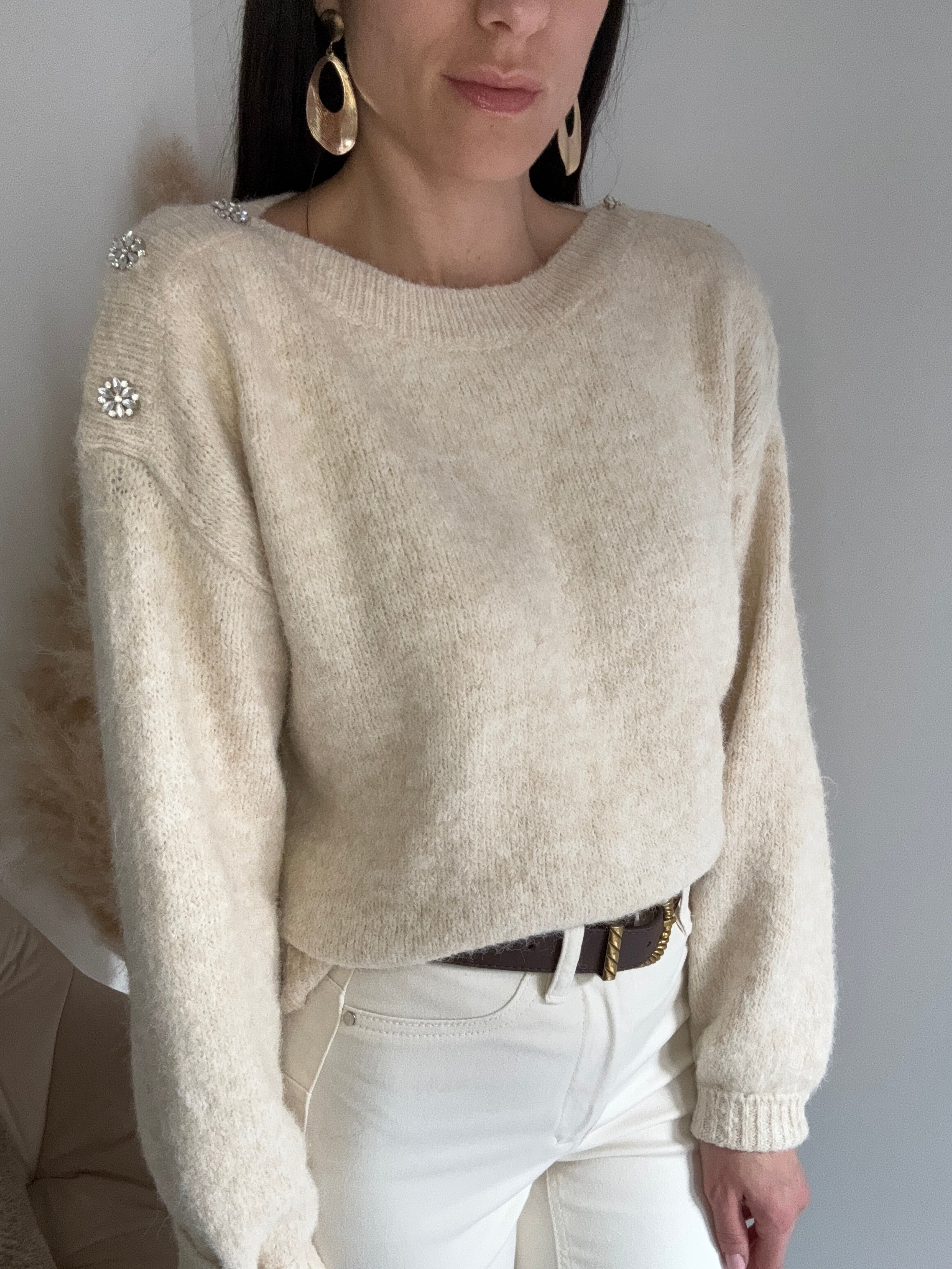 MAGLIONE AMABEL BEIGE