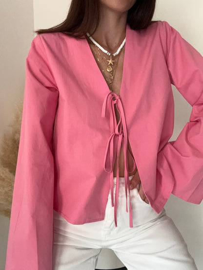 BLUSA NODI ROSA