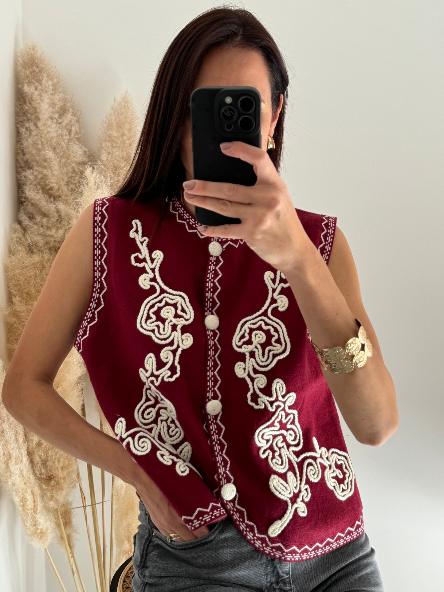 GILET RICAMATO BOHO