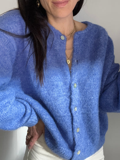 CARDIGAN SOHO BLU