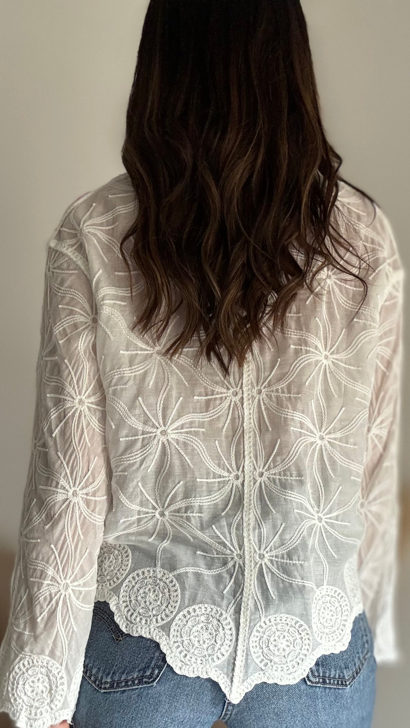 CAMICIA LIO FIORI RICAMATI