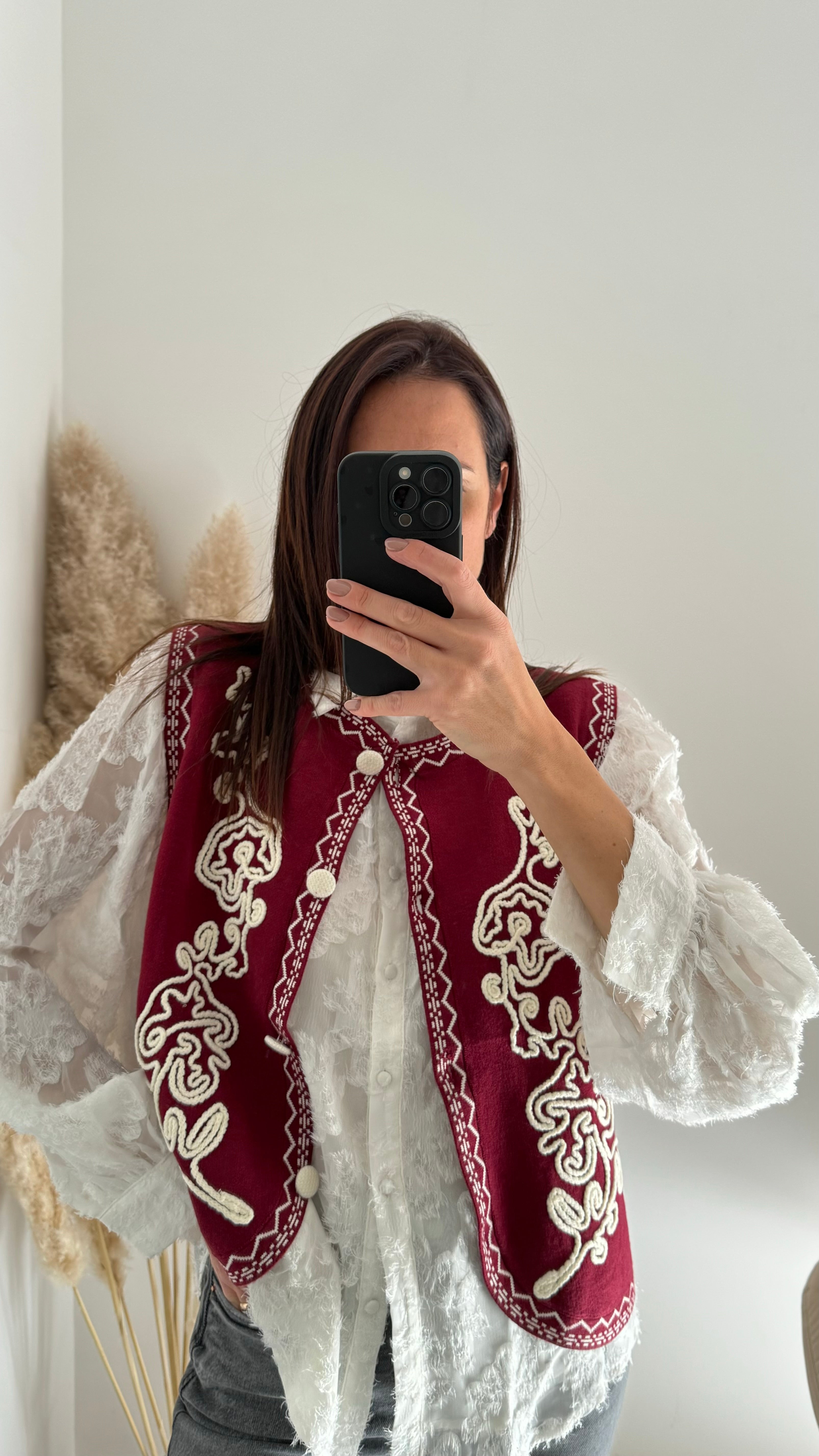 GILET RICAMATO BOHO