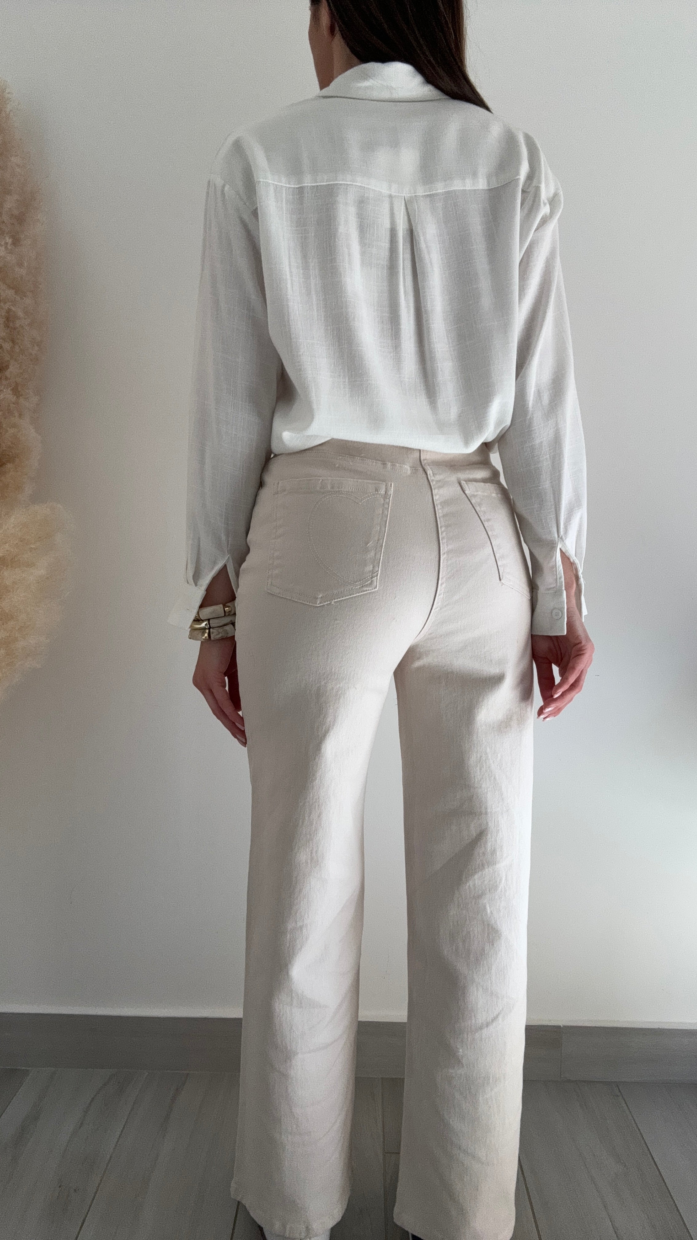 JEANS CUORE RICAMATO