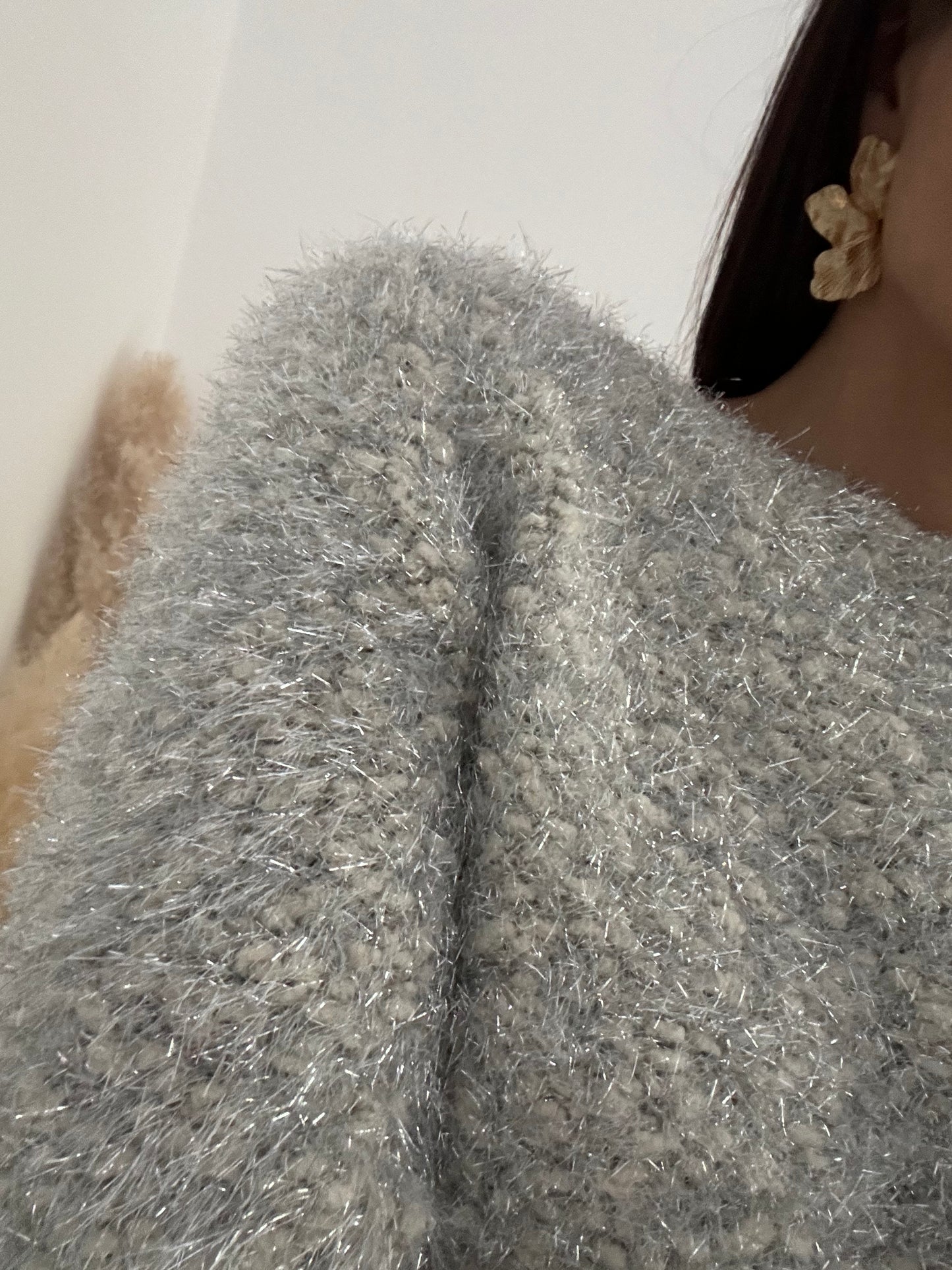 MAGLIONE BOUCLE' BIANCO