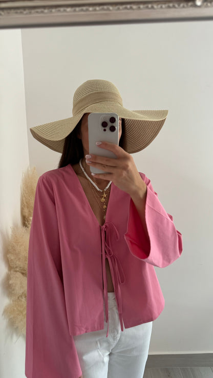 BLUSA NODI ROSA