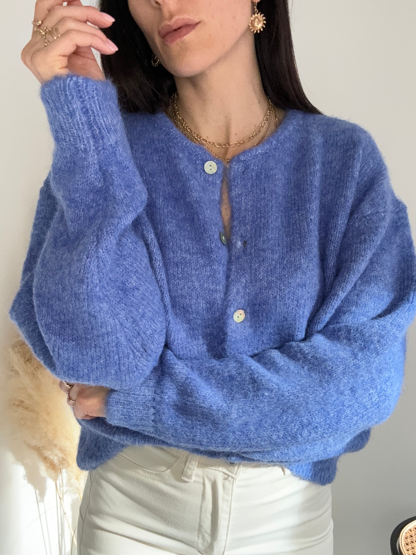 CARDIGAN SOHO BLU