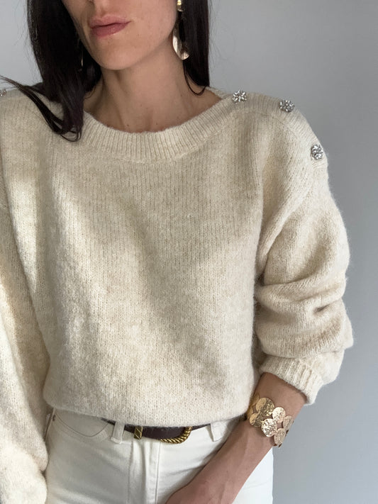 MAGLIONE AMABEL BEIGE