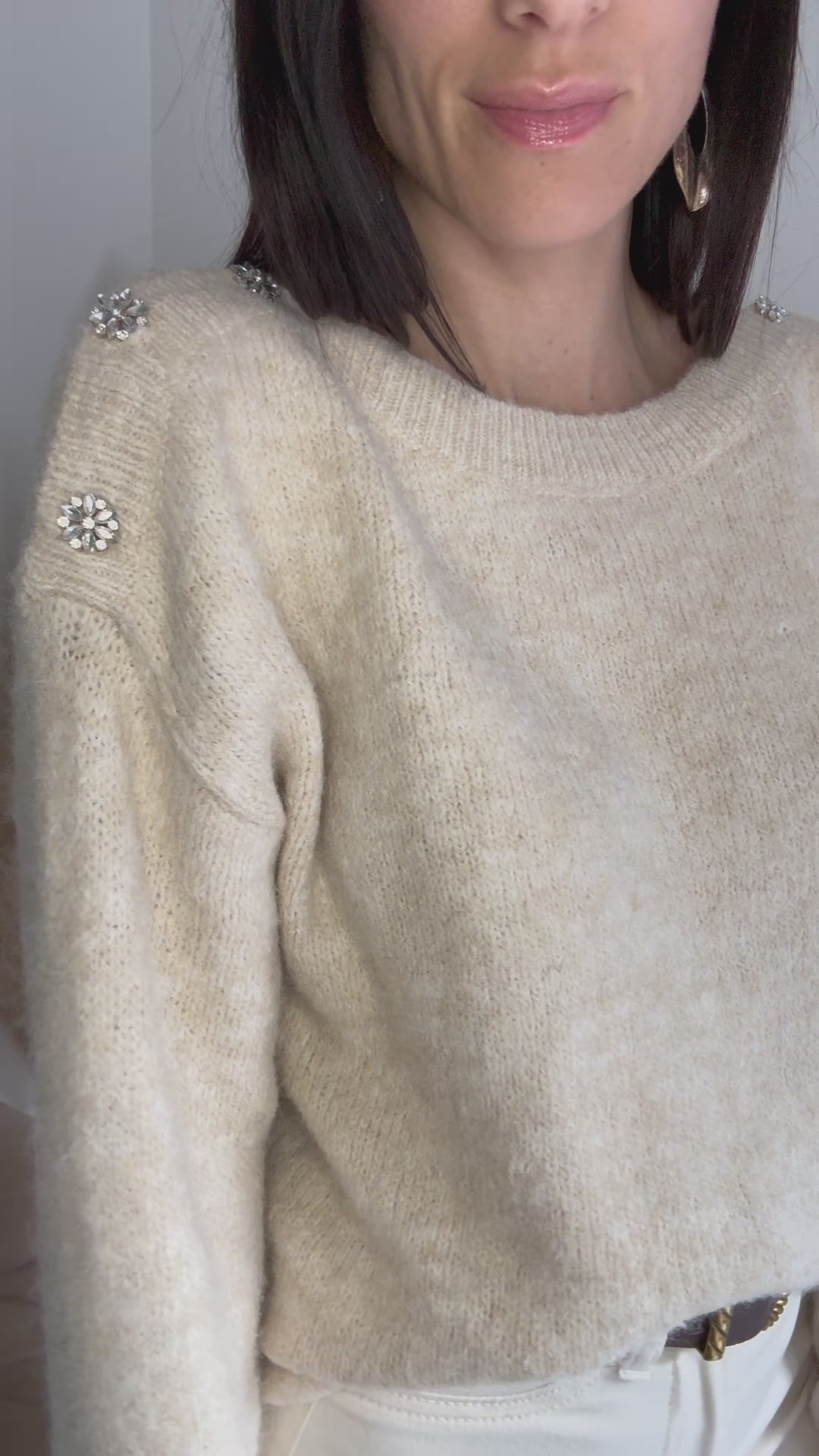 MAGLIONE AMABEL BEIGE